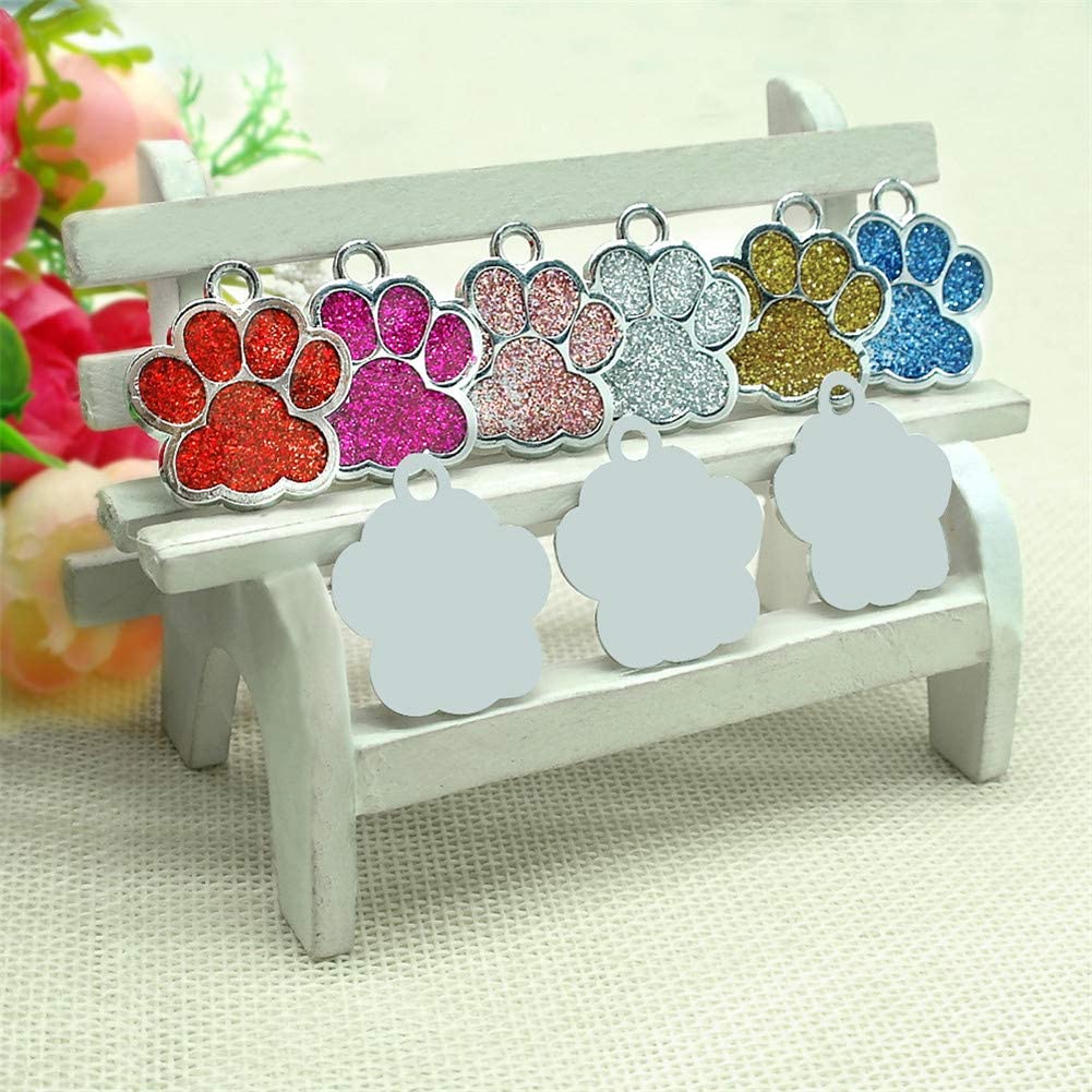 Paw Shaped Personalized Pet ID Tag