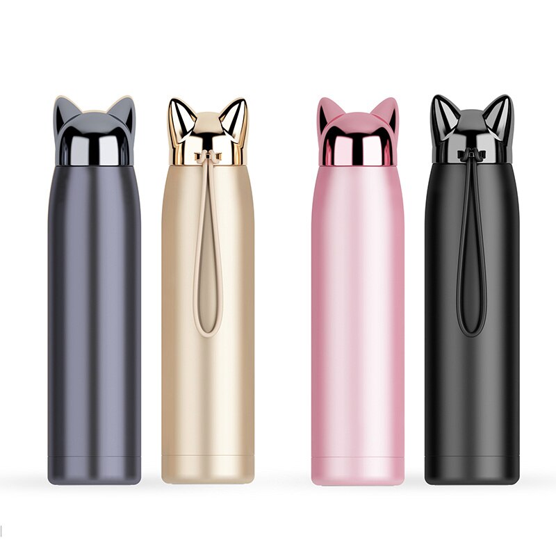 Cat Ears Designed Water Bottle